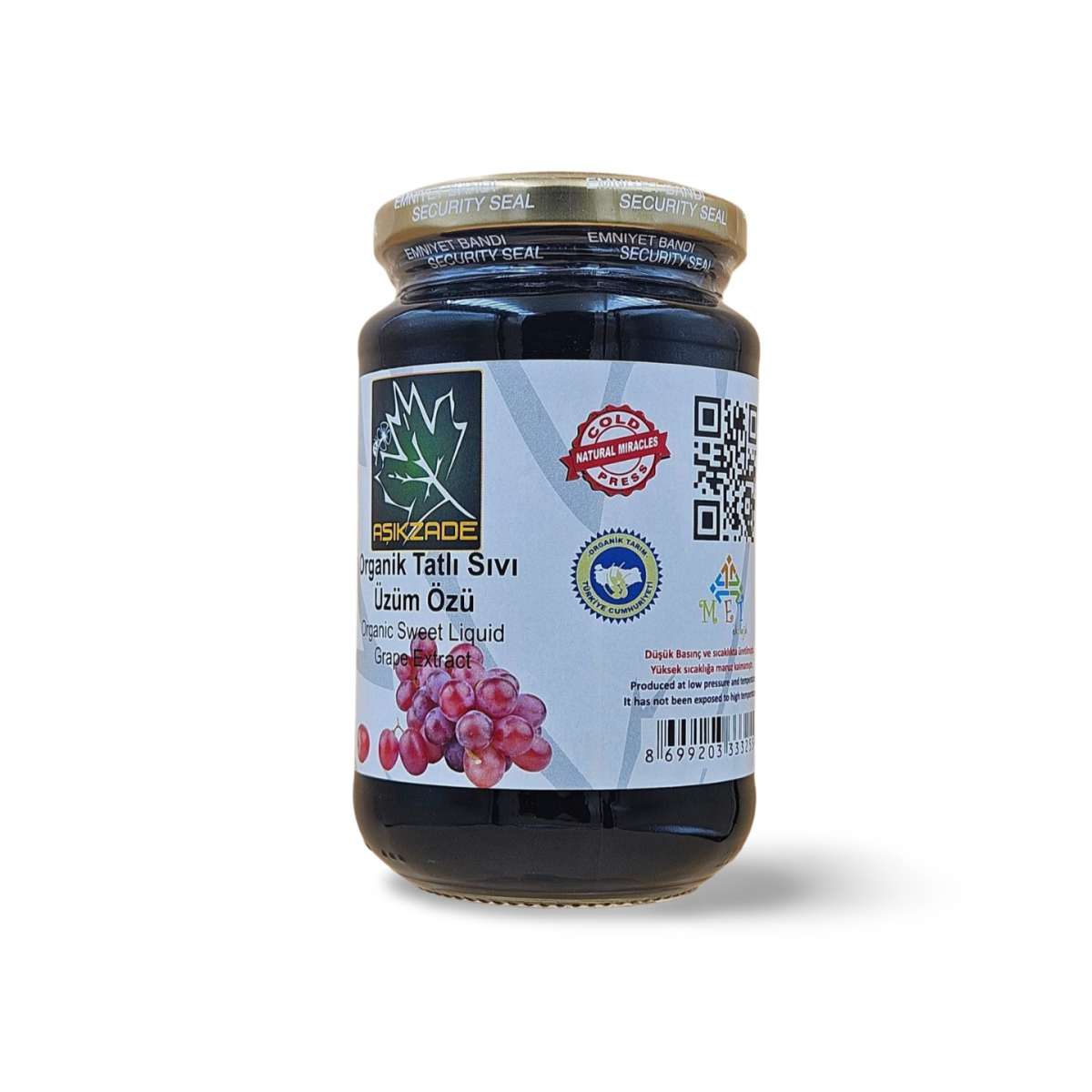 Aşıkzade Organik Tatlı Sıvı Üzüm Özü 370ml 480 G