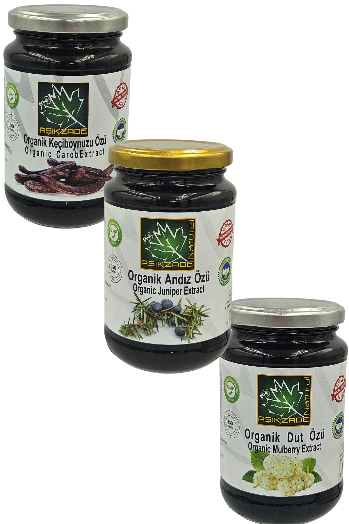 Aşıkzade üçlü Paket Andız Dut Ve Keçiboynuzu özü